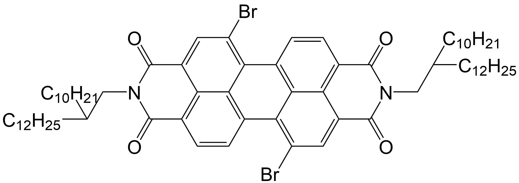 N,N'-二(2-癸基十四烷基)-1,7-二溴-3,4,9,10-苝四羧酸二酐/909019-78-9